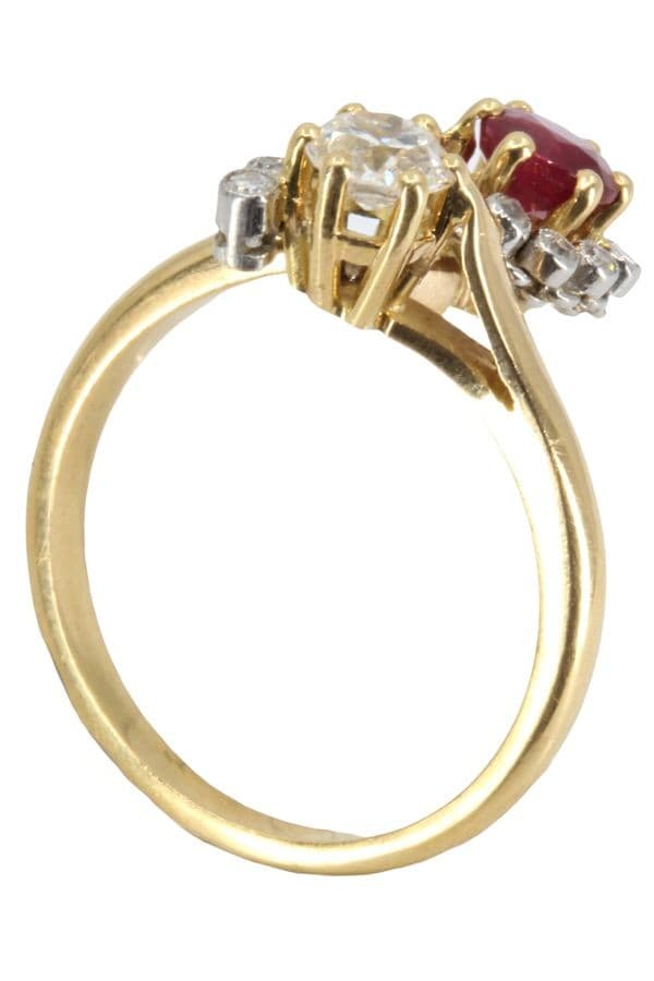 TOI ET MOI ANCIEN RUBIS ET DIAMANTS — vue 6