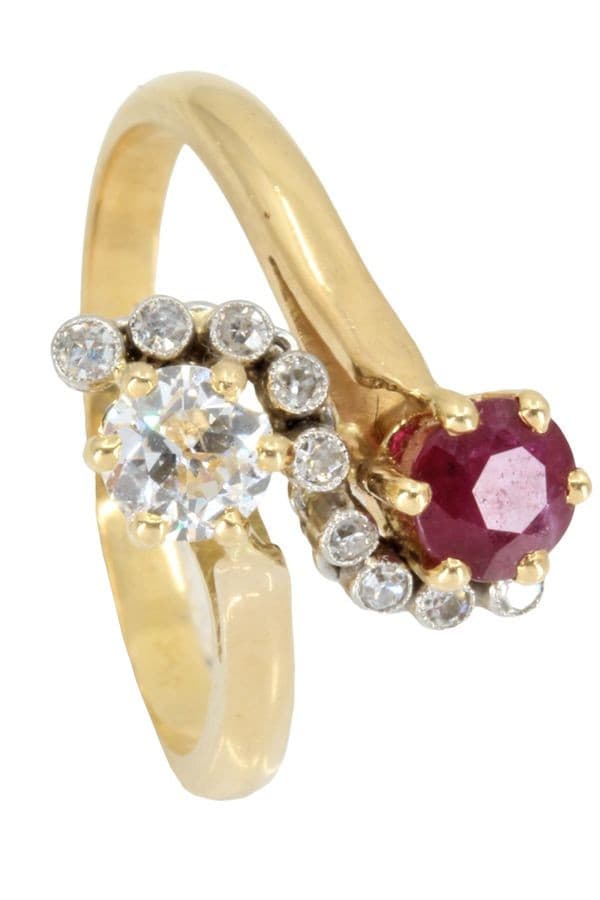 TOI ET MOI ANCIEN RUBIS ET DIAMANTS — vue 5