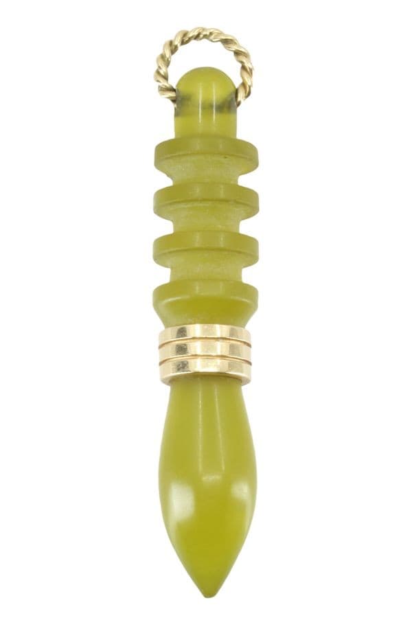 PENDULE JADE NEPHRITE — vue 1