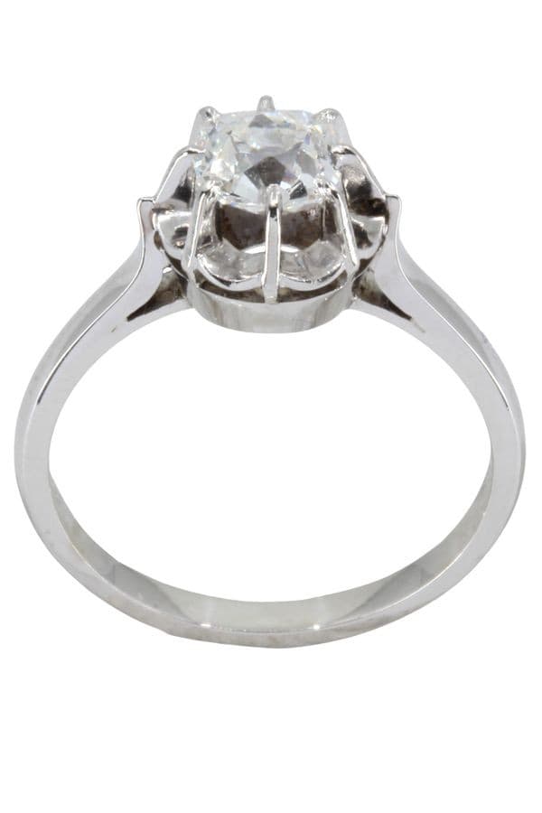 SOLITAIRE ANCIEN DIAMANT 0.75 CARAT — vue 1