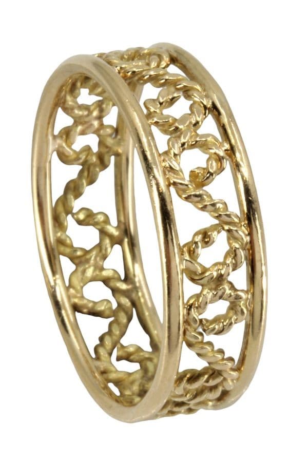 BAGUE MODERNE FILIGRANE — vue 6