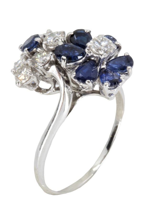 BAGUE TOI ET MOI SAPHIRS ET DIAMANTS — vue 4