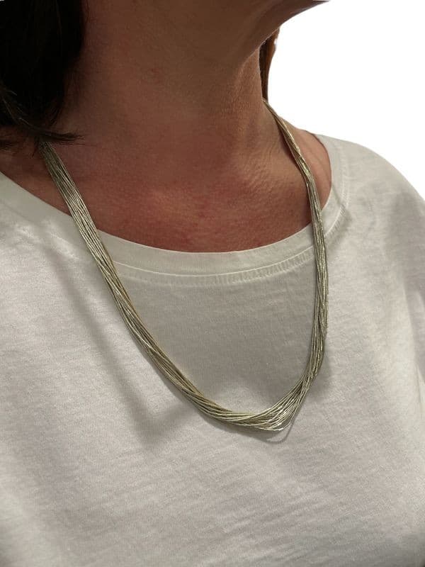 COLLIER ARGENT MODERNE — vue 2