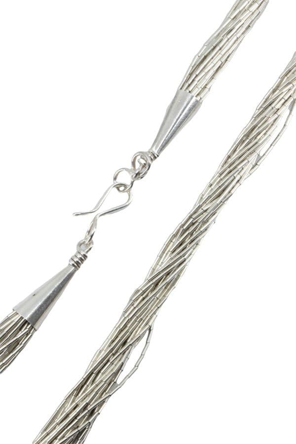 COLLIER ARGENT MODERNE — vue 3