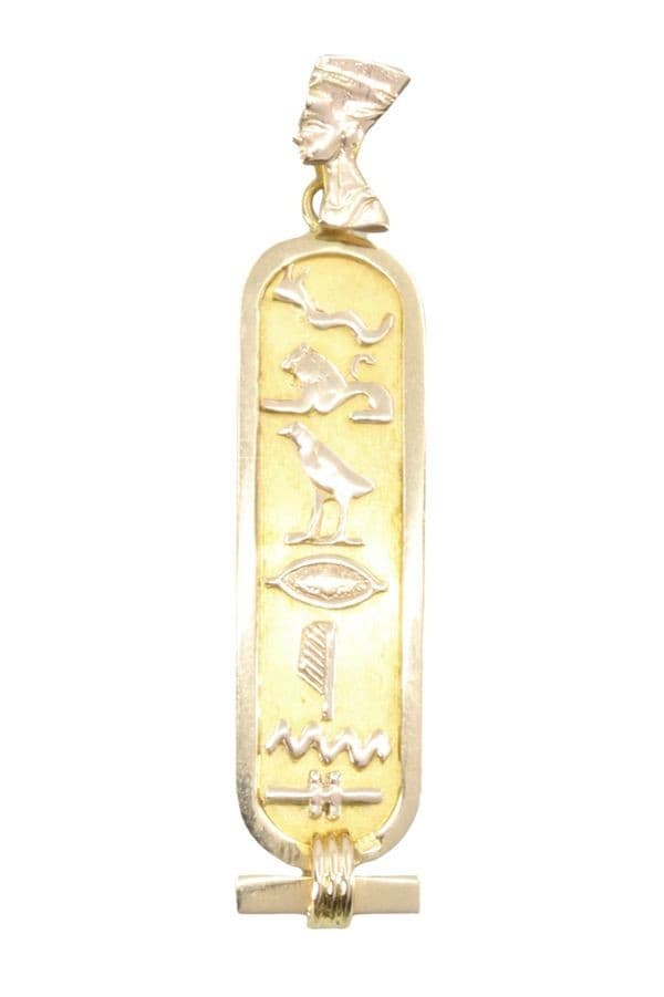 PENDENTIF CARTOUCHE ÉGYPTIEN — vue 1