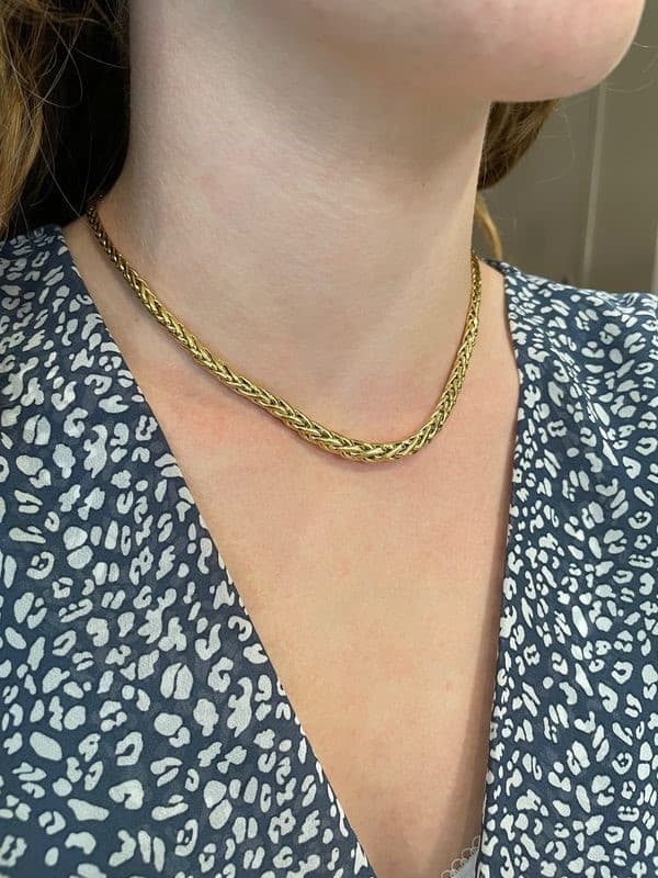 COLLIER MAILLE PALMIER CHUTE — vue 2