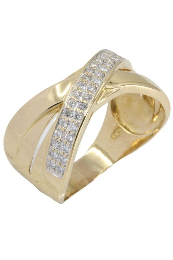 BAGUE ENTRELACÉE DIAMANTS — vue 3