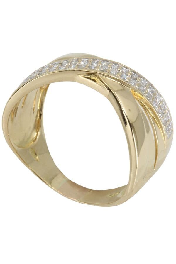 BAGUE ENTRELACÉE DIAMANTS — vue 4