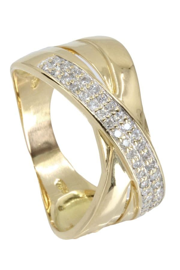 BAGUE ENTRELACÉE DIAMANTS — vue 5