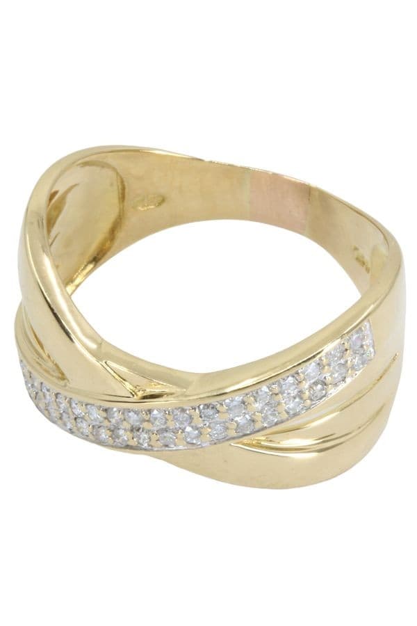 BAGUE ENTRELACÉE DIAMANTS — vue 6