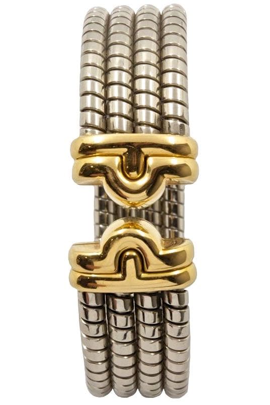 BRACELET BVLGARI OR ET ACIER — vue 2