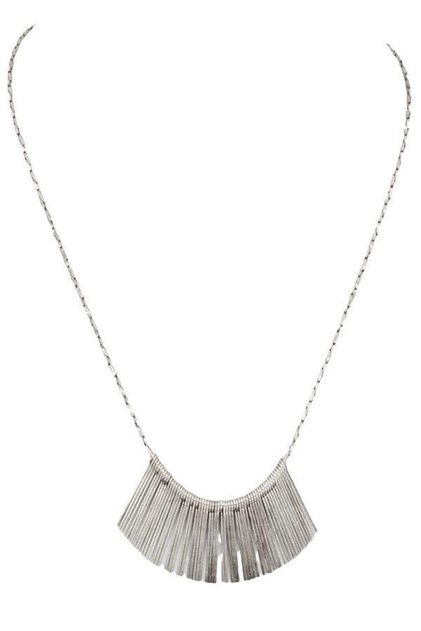 COLLIER ARGENT  FRANGES — vue 1