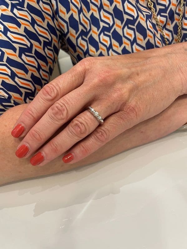 BAGUE JARRETIÈRE DIAMANTS — vue 2