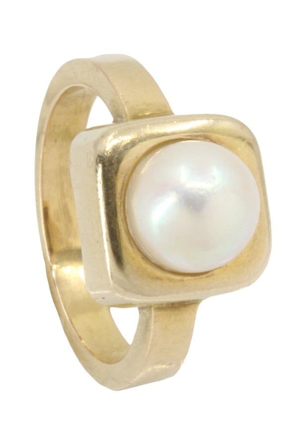 BAGUE MODERNE PERLE — vue 6