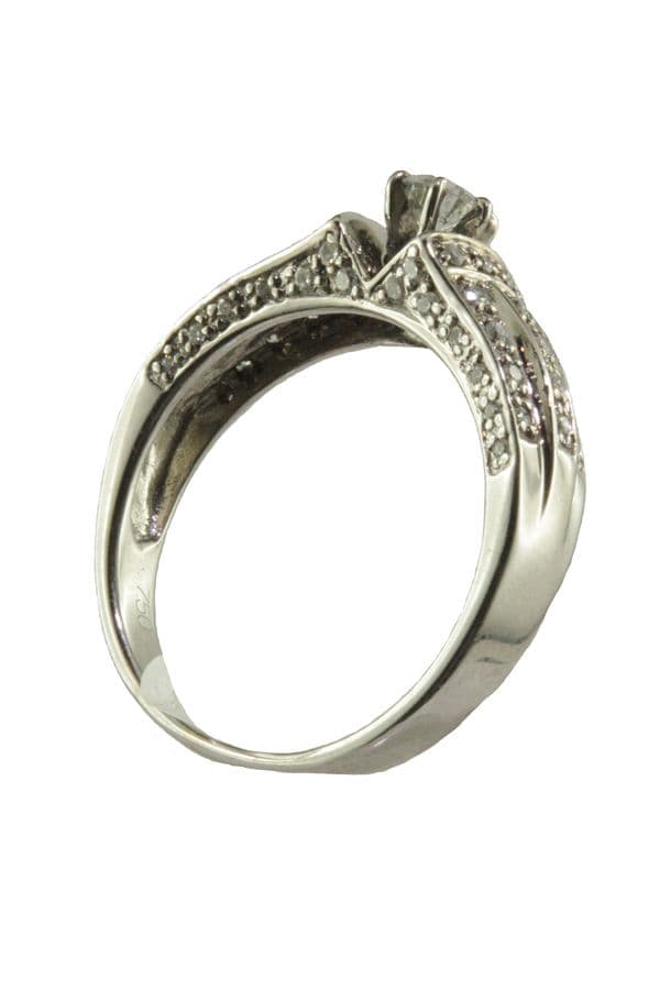BAGUE MODERNE DIAMANTS — vue 4