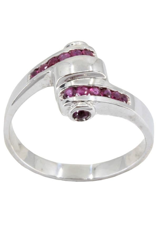 BAGUE TONNEAU RUBIS — vue 1