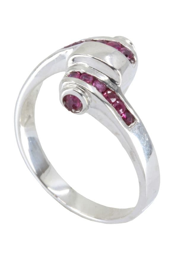BAGUE TONNEAU RUBIS — vue 5