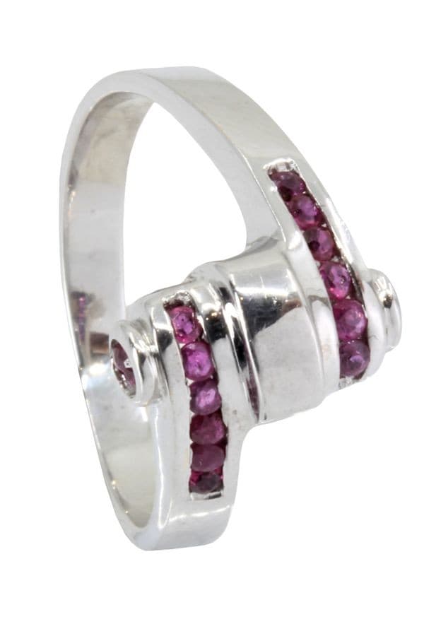 BAGUE TONNEAU RUBIS — vue 4