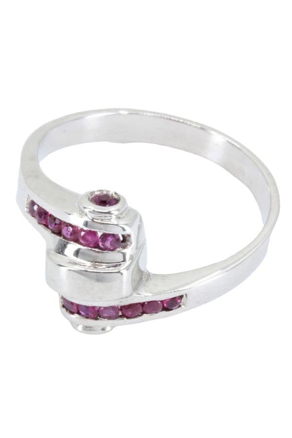 BAGUE TONNEAU RUBIS — vue 3