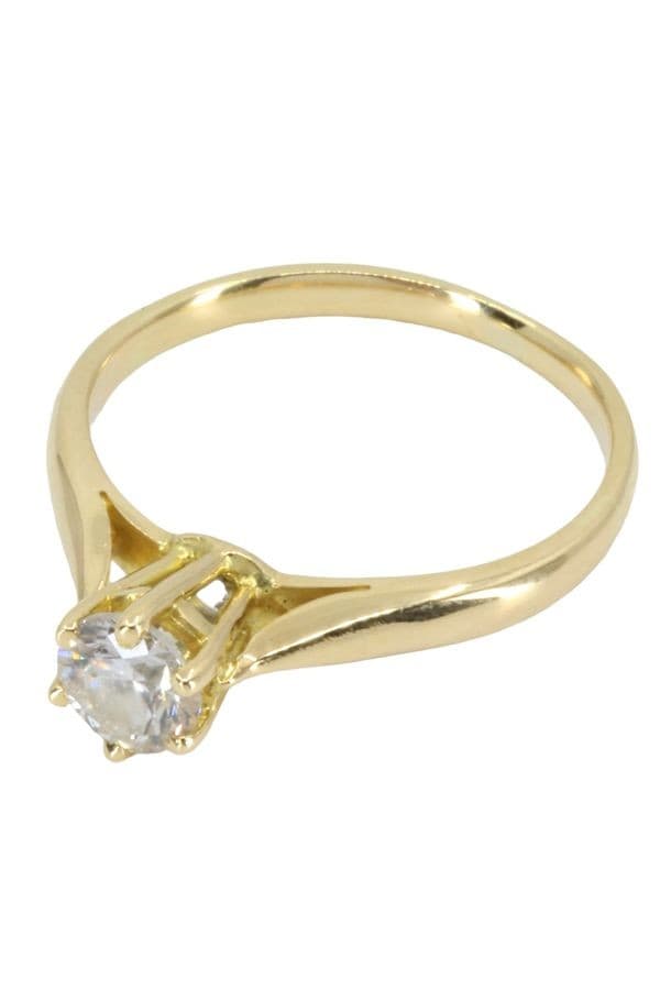 SOLITAIRE DIAMANT 0.56 CARAT — vue 3