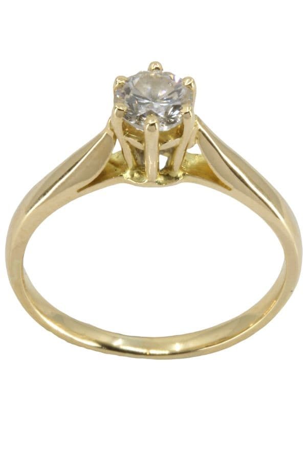 SOLITAIRE DIAMANT 0.56 CARAT — vue 1