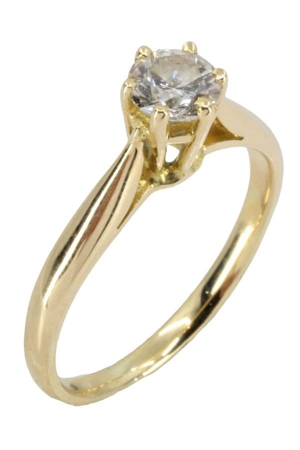 SOLITAIRE DIAMANT 0.56 CARAT — vue 4