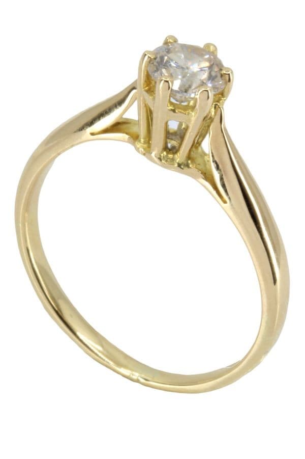 SOLITAIRE DIAMANT 0.56 CARAT — vue 5