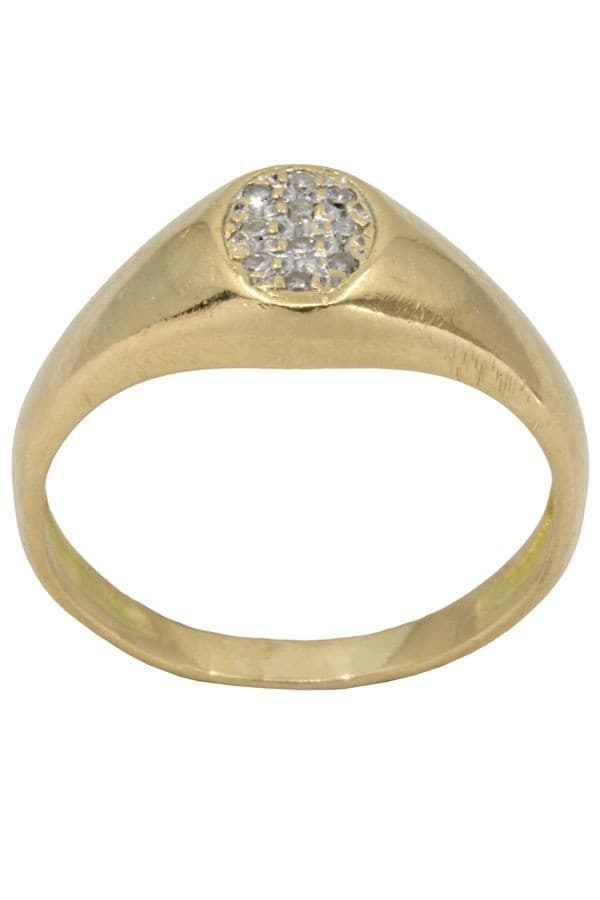 CHEVALIÈRE PAVAGE DIAMANTS — vue 1