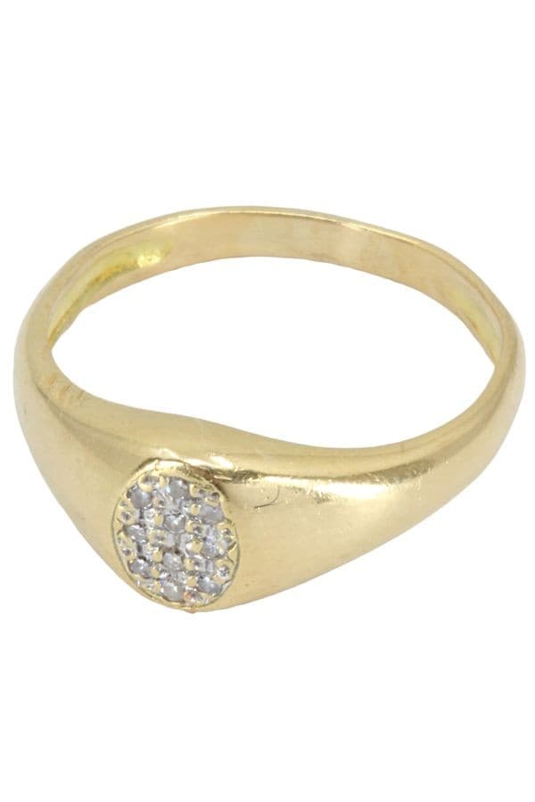 CHEVALIÈRE PAVAGE DIAMANTS — vue 3