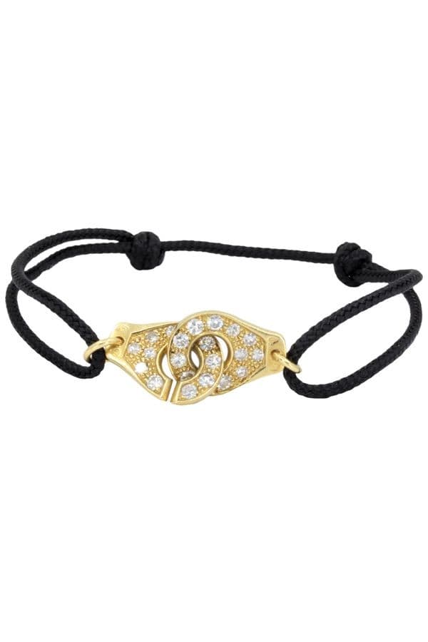 BRACELET MENOTTES DIAMANTS — vue 1