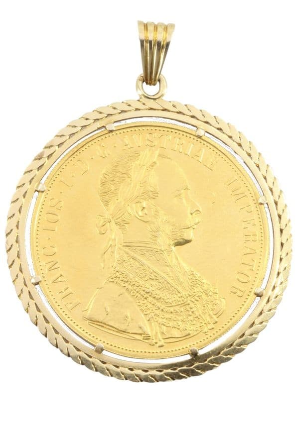 PENDENTIF PIÈCE 4 DUCATS — vue 1