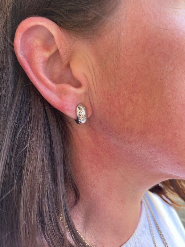 BOUCLES D'OREILLES CLIPS DIAMANTS — vue 2