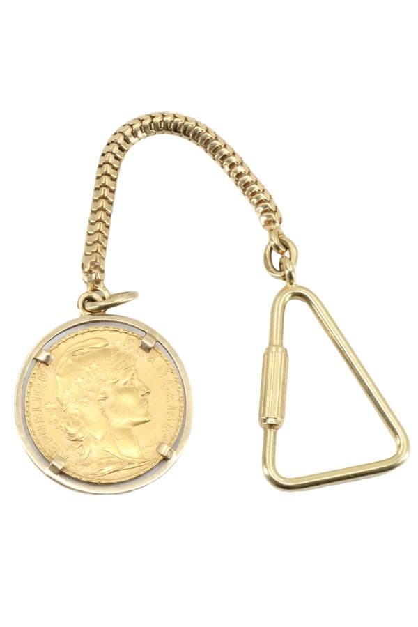 PORTE-CLÉ PIÈCE 20 FRANCS — vue 1