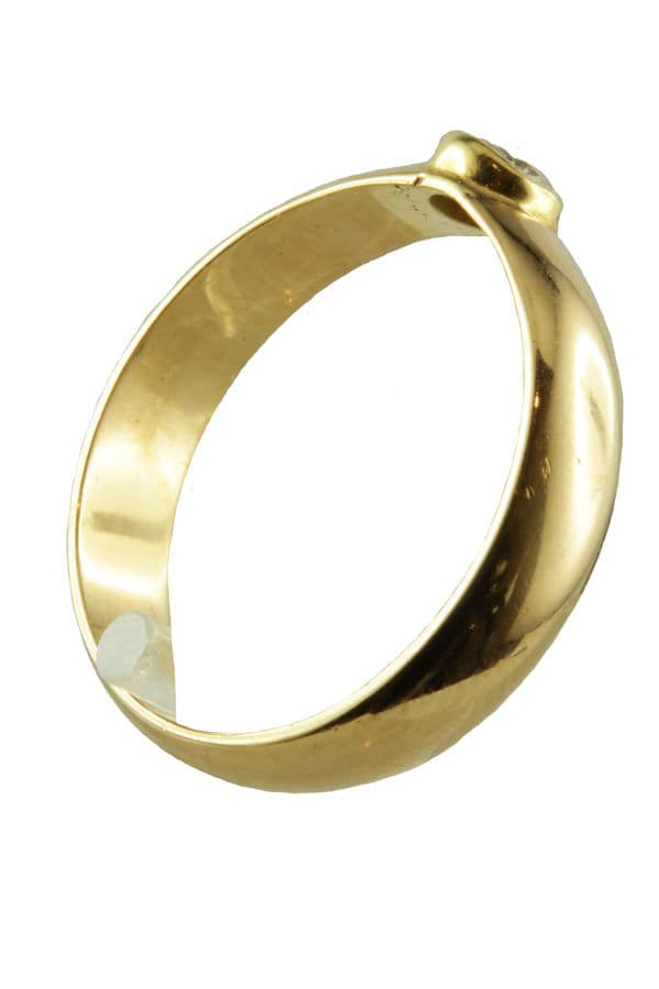 SOLITAIRE MODERNE DIAMANTS 0.15 CARAT — vue 5