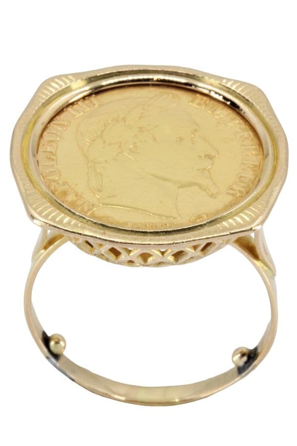 BAGUE PIÈCE 10 FRANCS — vue 1