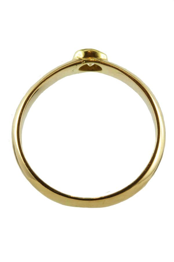 SOLITAIRE MODERNE DIAMANTS 0.15 CARAT — vue 6