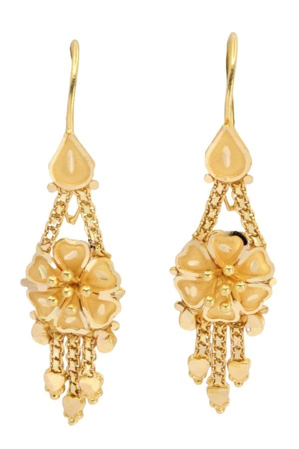 BOUCLES D'OREILLES FLEURS — vue 1