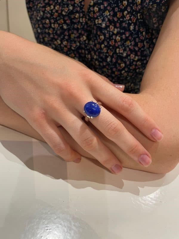 BAGUE LAPIS LAZULI — vue 2