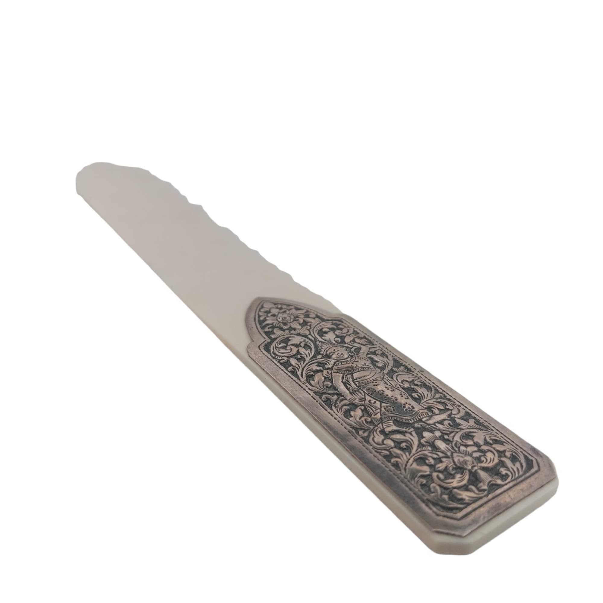 COUPE PAPIER ARGENT ET IVOIRE — vue 1
