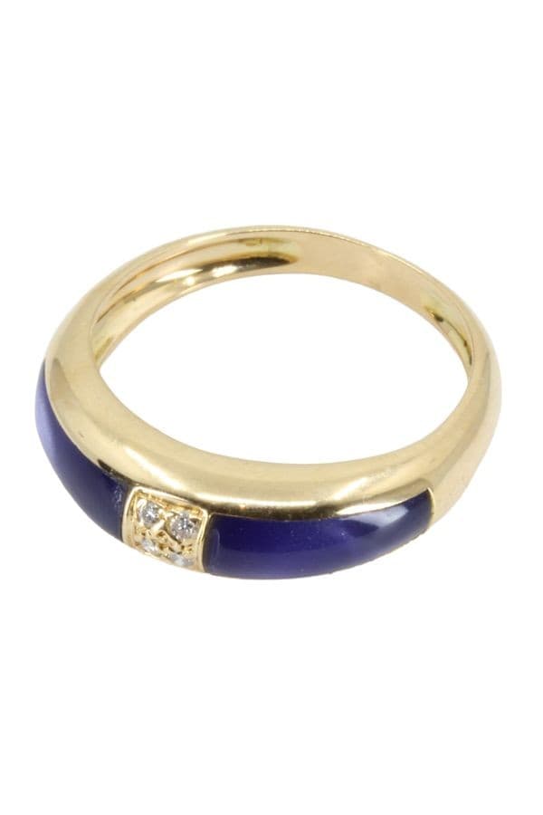 BAGUE MODERNE DIAMANTS — vue 3