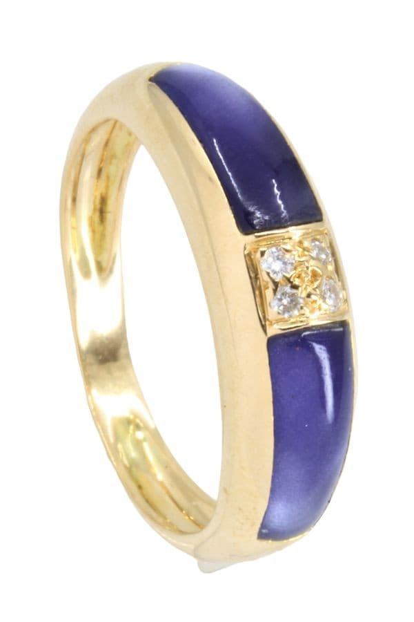 BAGUE MODERNE DIAMANTS — vue 5