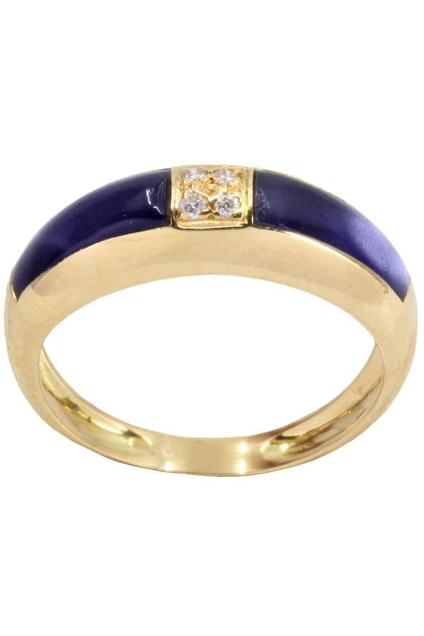 BAGUE MODERNE DIAMANTS — vue 1