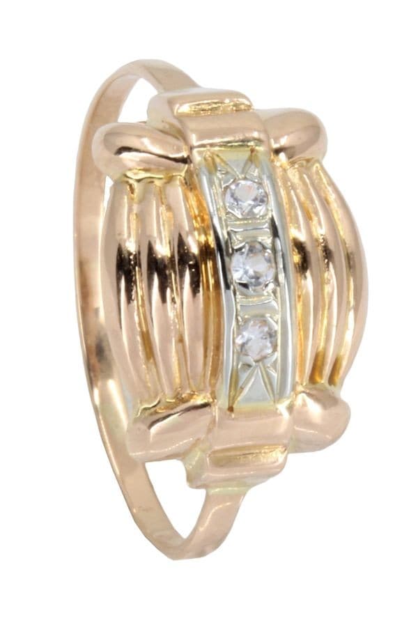 BAGUE DIAMANTS ANNÉES 50' — vue 4