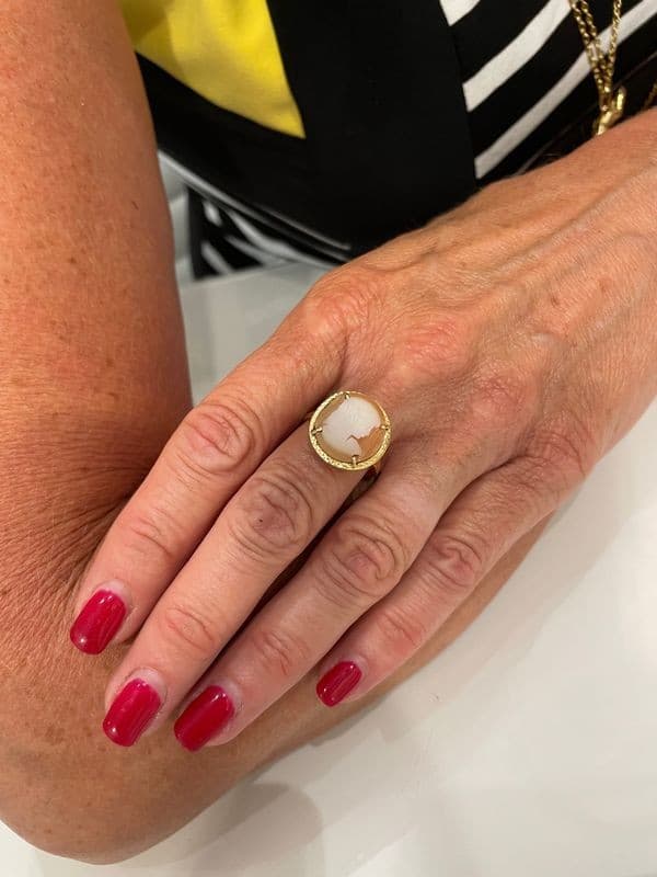 BAGUE CAMÉE ANCIENNE — vue 2