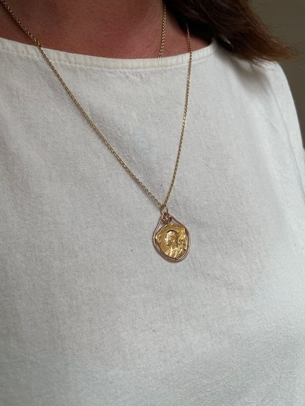MÉDAILLE ANCIENNE DIEU HERMÈS — vue 2