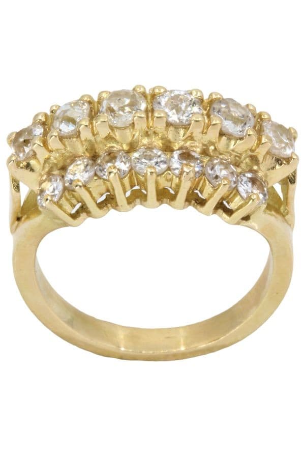 BAGUE JARRETIÈRE DIAMANTS — vue 1