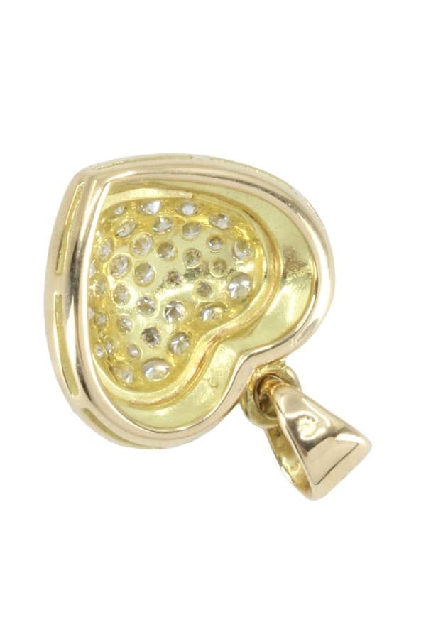 PENDENTIF COEUR DIAMANTÉ — vue 3