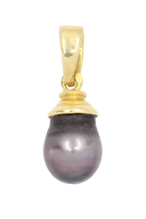 PENDENTIF PERLE NOIRE — vue 1