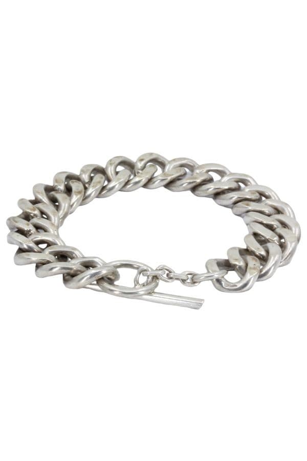 BRACELET ARGENT MAILLE GOURMETTE — vue 1