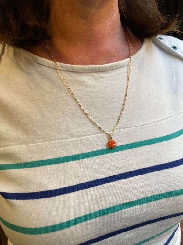 PENDENTIF ANCIEN CORAIL — vue 2